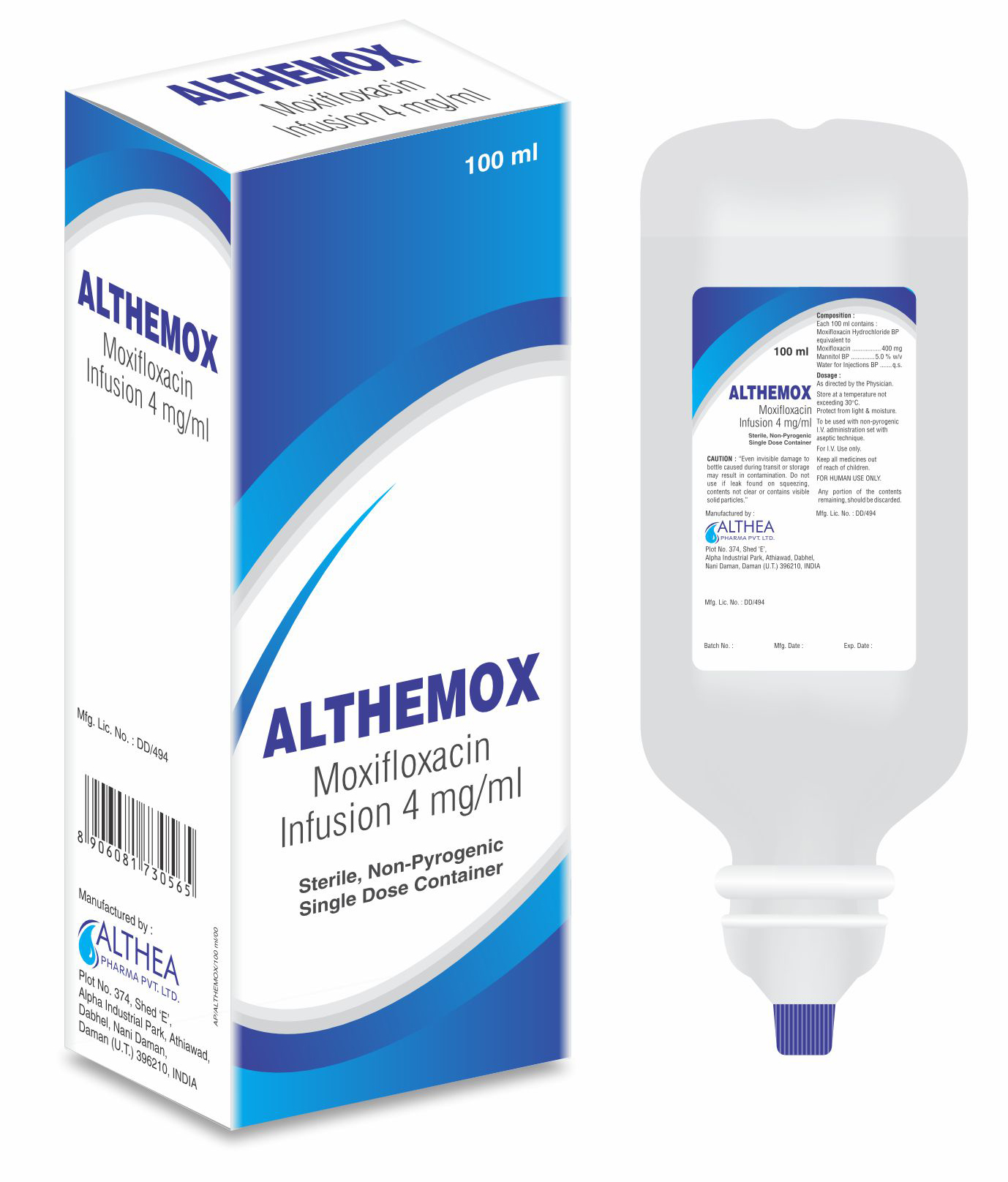 Althemox Moxifloxacin Infusion