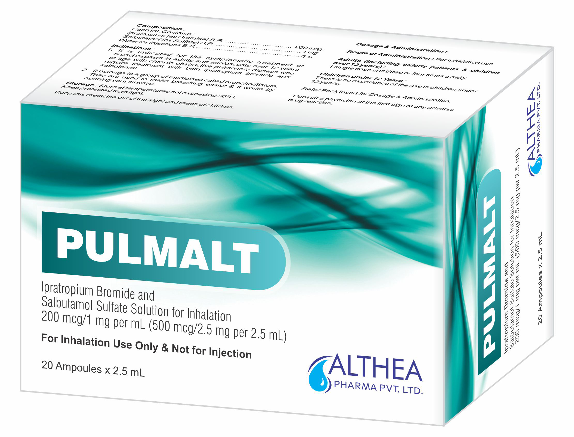 Pulmalt Ipratropium and Salbutamol Solution
